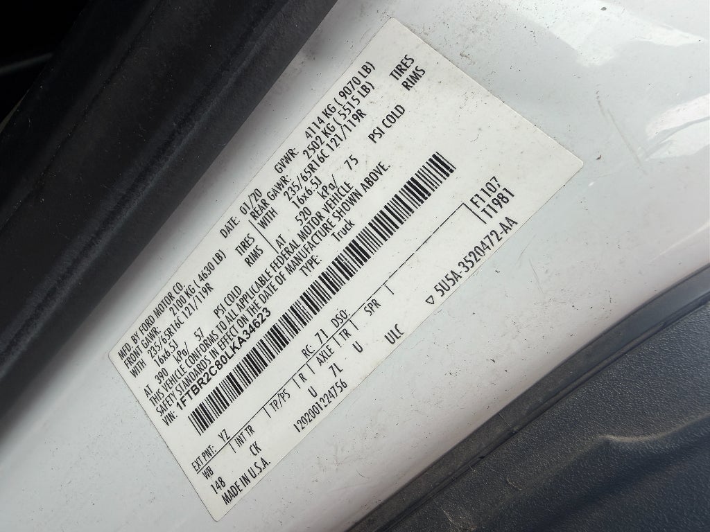 2020 Ford Transit-250 Cargo Van Base