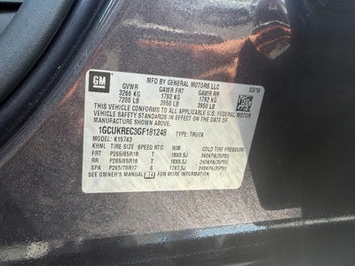 2016 Chevrolet Silverado 1500 LT