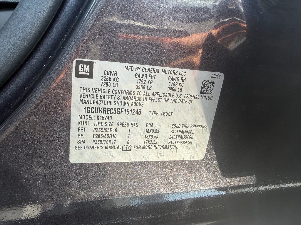 2016 Chevrolet Silverado 1500 LT