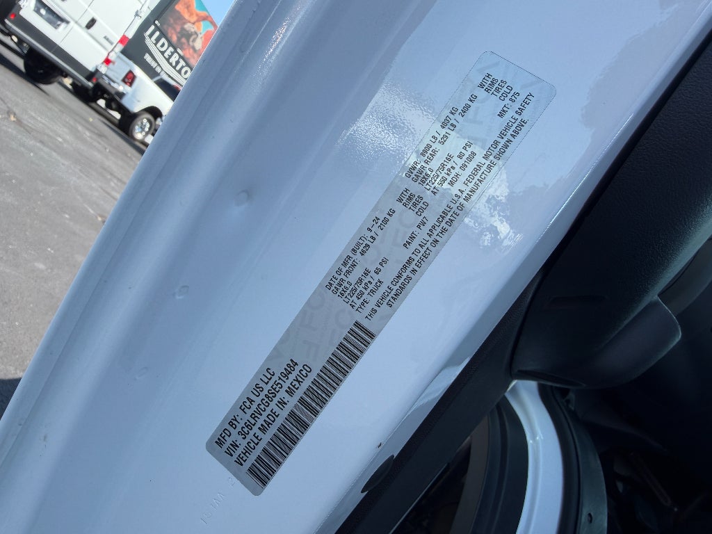2025 RAM ProMaster 2500 Cargo Van Tradesman High Roof 136' WB w/Pass Seat