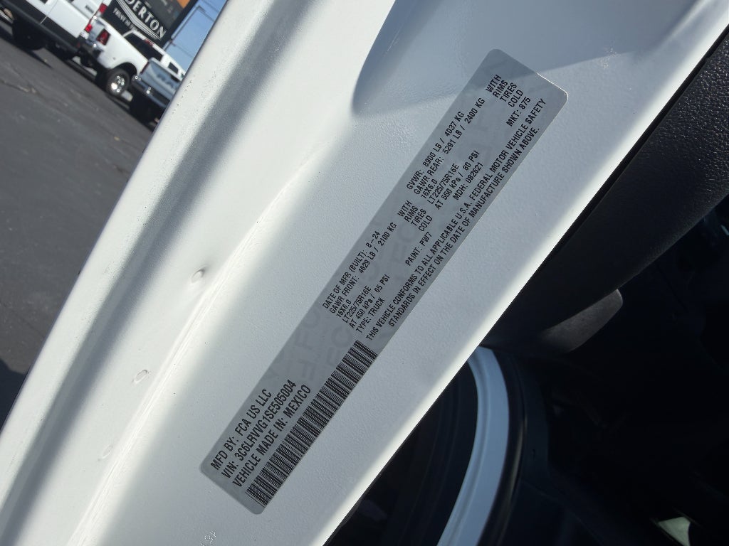 2025 RAM ProMaster 2500 Cargo Van Tradesman Low Roof 136' WB w/Pass Seat