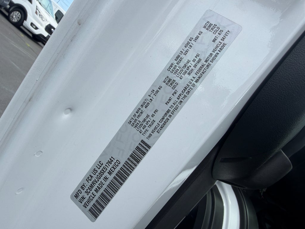 2025 RAM ProMaster 3500 Cargo Van Tradesman High Roof 159' WB EXT
