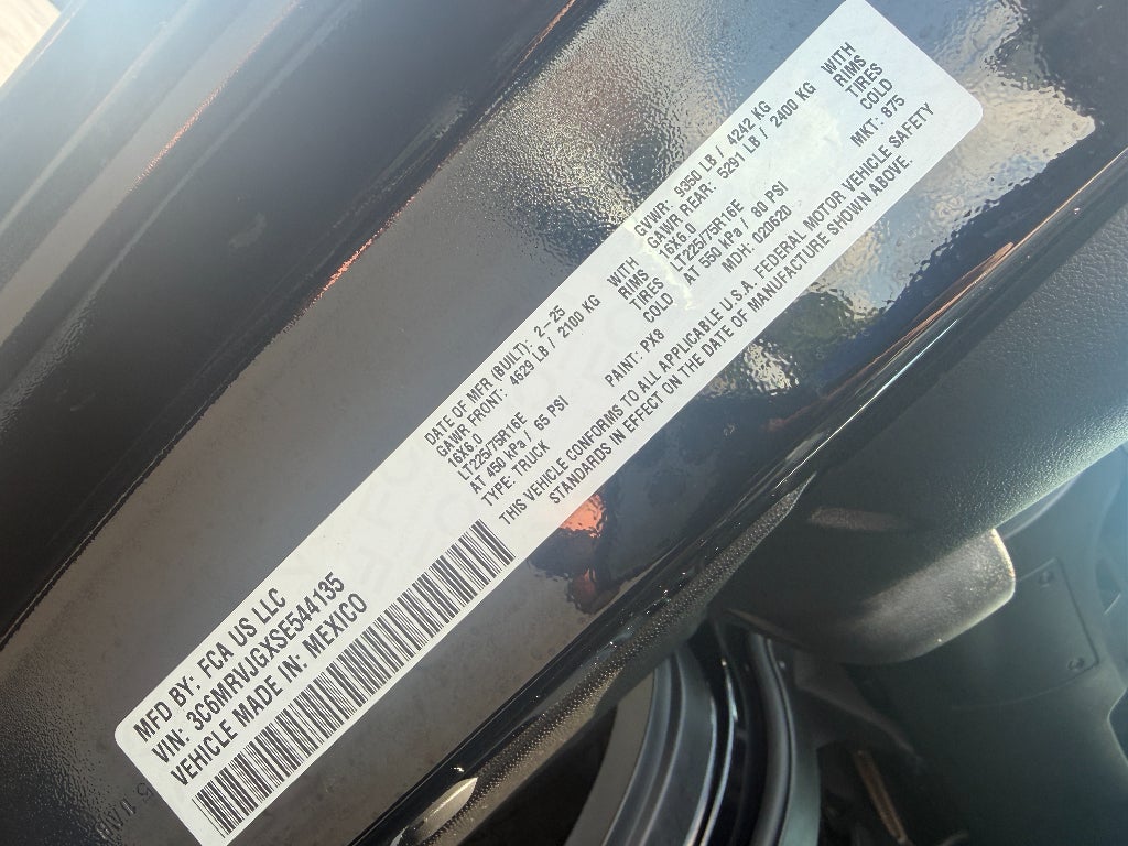 2025 RAM ProMaster 3500 Cargo Van SLT High Roof 159' WB EXT