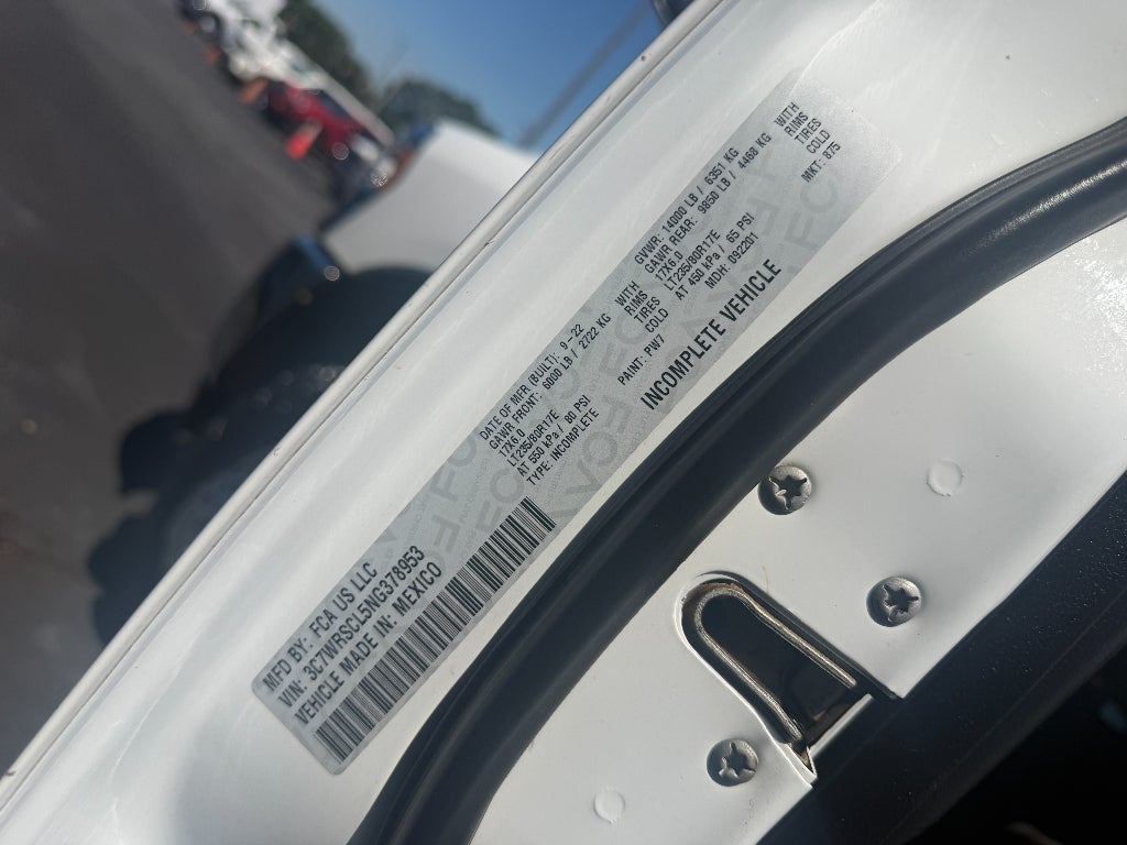 2022 RAM 3500 Chassis Tradesman/SLT/Laramie/Limited