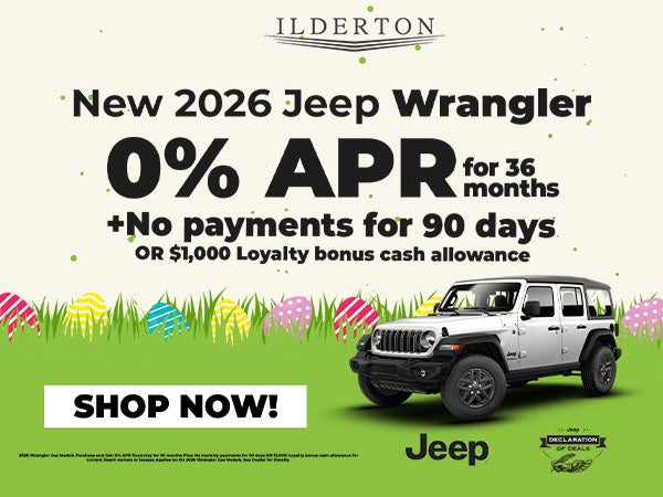 New 2026 Jeep Wrangler Offer