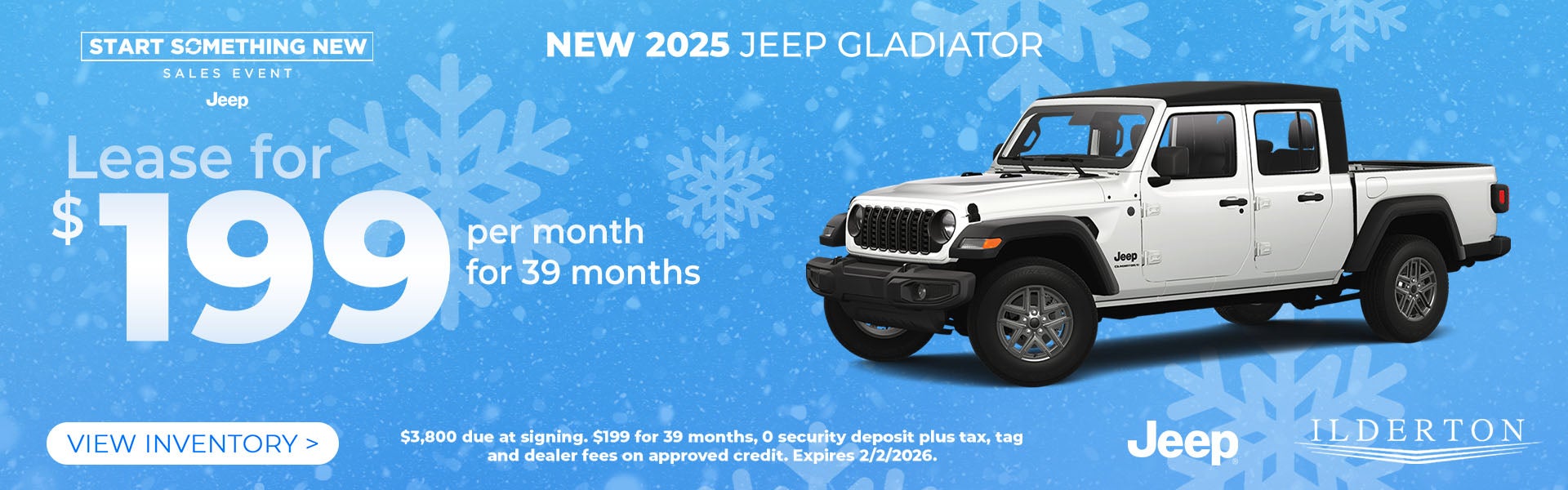 New Jeep Gladiator lease Special