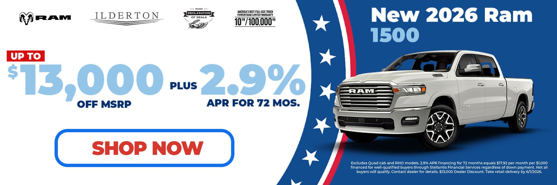 2026 Ram 1500 Offer