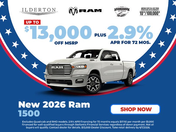 2026 RAM 1500 Offer