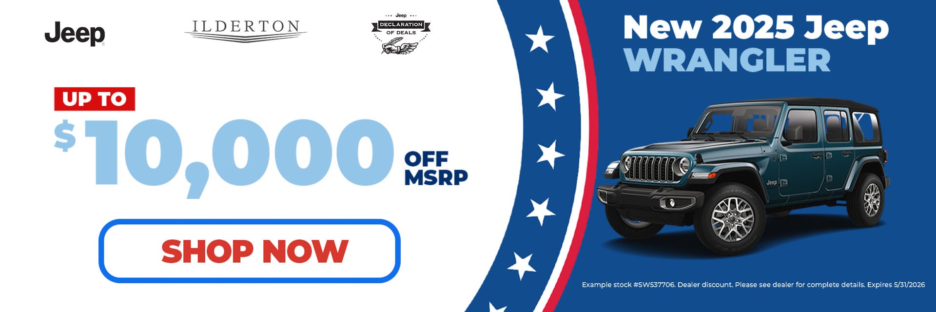 New 2025 Jeep Wrangler Offer