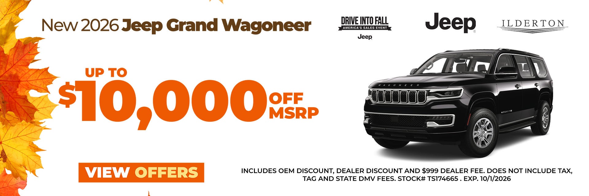2026 Grand Wagoneers Up to $10k Off MSRP