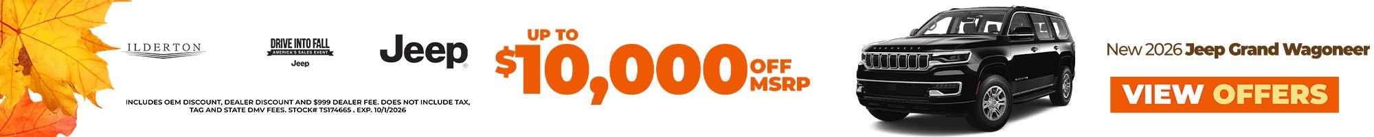 2026 Grand Wagoneers Up to $10k Off MSRP