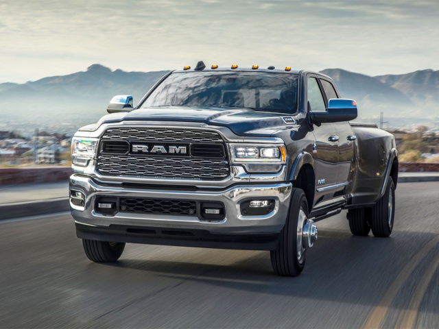 Exterior of Dodge RAM driving
